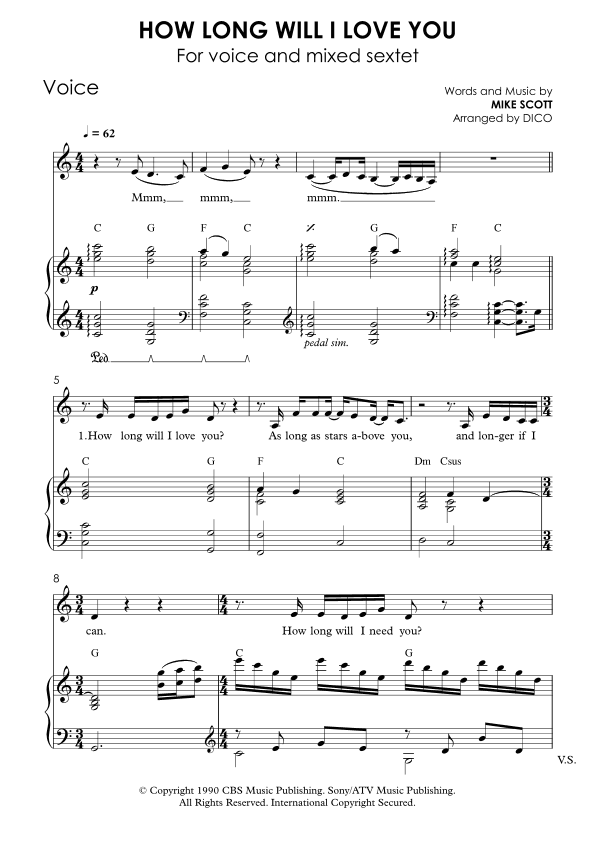 How Long Will I Love You (arr. Dico)