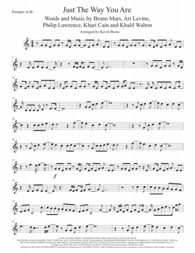 Just The Way You Are (arr. Kevin Busse)