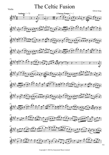The Celtic Fusion for Violin (w/ Backing Track audio)
