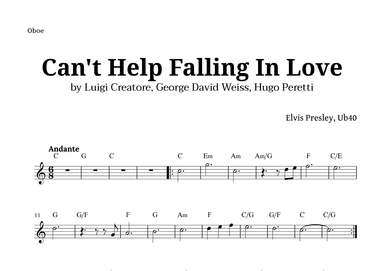 Can't Help Falling In Love (arr. Langanho)