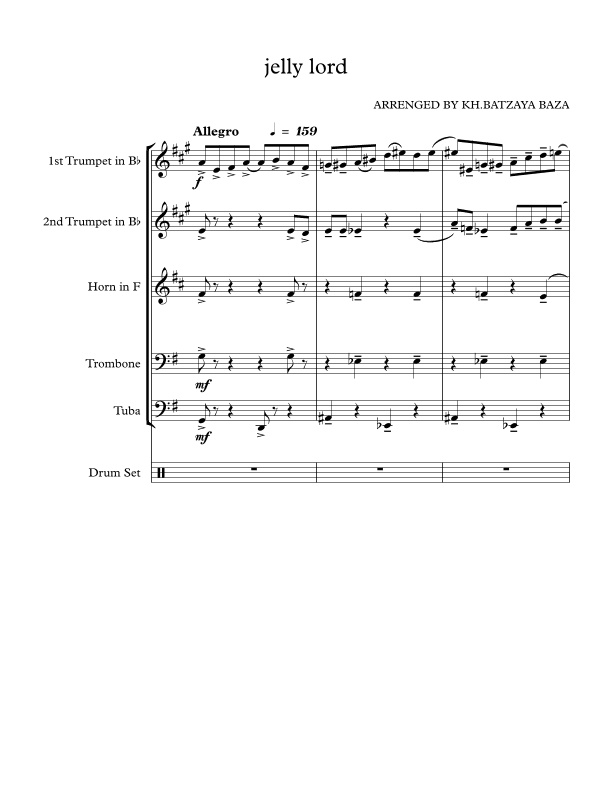 The Pearls (arr. kh.batzaya)