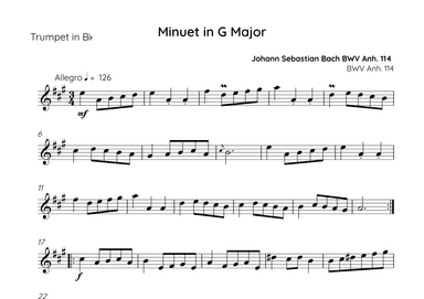 Minuet in G Major (arr. Sales)