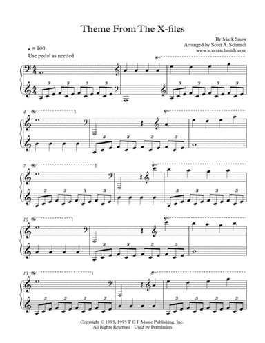 Theme From The X-files (arr. Scott A. Schmidt)