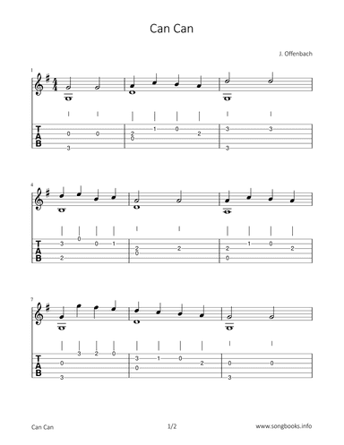 Can Can (arr. Bettina Schipp)
