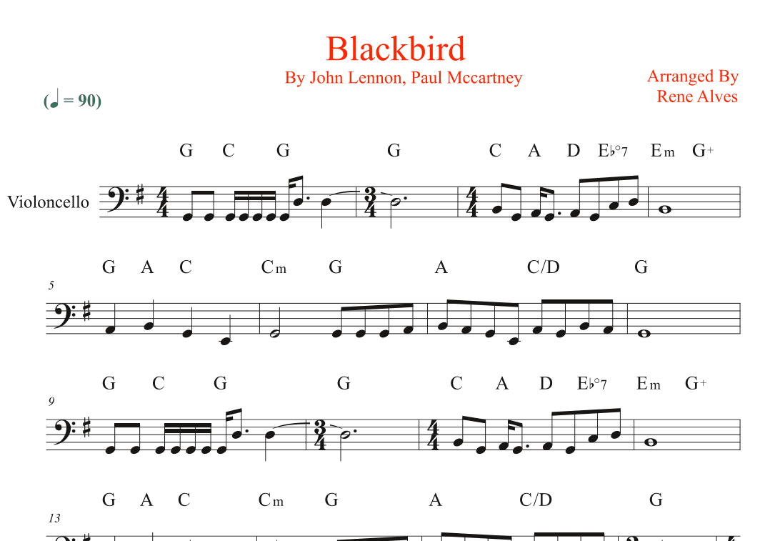 Blackbird (arr. Rene Alves)
