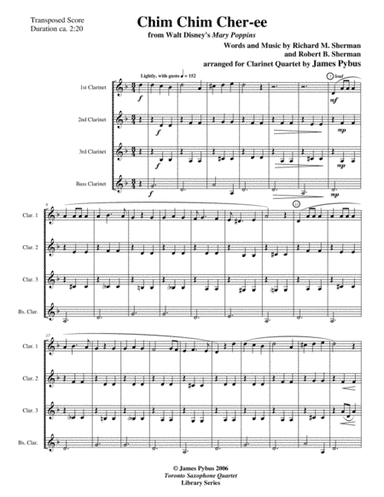 Chim Chim Cher-ee from Walt Disney's MARY POPPINS (arr. James Pybus)