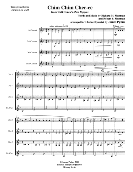 Chim Chim Cher-ee from Walt Disney's MARY POPPINS (arr. James Pybus)