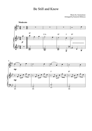 Be Still and Know (arr. Kaiserin Rebecca)