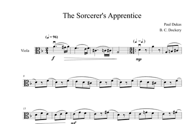 The Sorcerer's Apprentice (Viola Solo) (arr. B. C. Dockery)