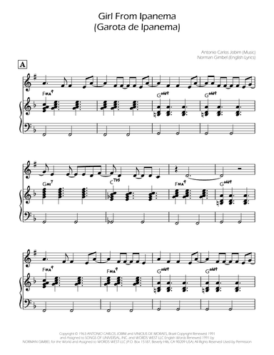 The Girl From Ipanema (garôta De Ipanema) (arr. Ygor Nunes)
