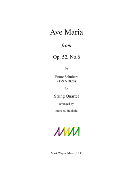 Ave Maria (arr. Mark W. Huxhold)
