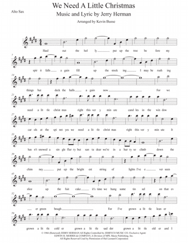 We Need A Little Christmas (arr. Kevin Busse)