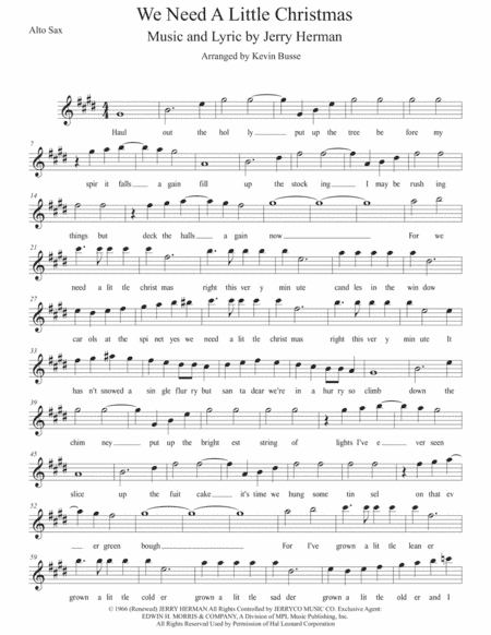We Need A Little Christmas (arr. Kevin Busse)