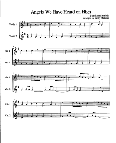 Angels We Have Heard on High (arr. Sandy McIntire)