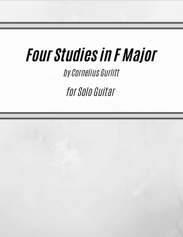 Four Studies in F Major (for Solo Guitar) (arr. Kenneth Pasciak)