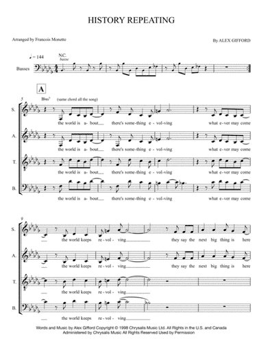 History Repeating (arr. Francois Monette)