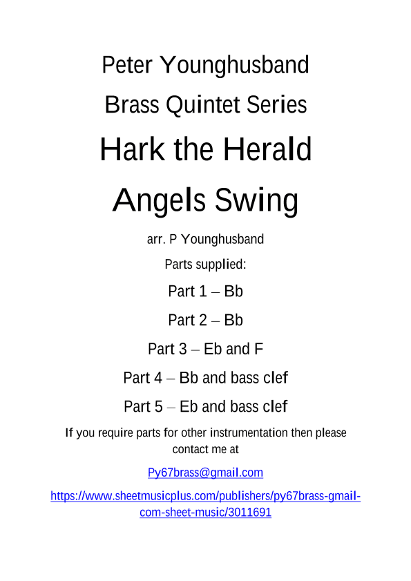 Hark the Herald Angels Swing (arr. Peter Younghusband)