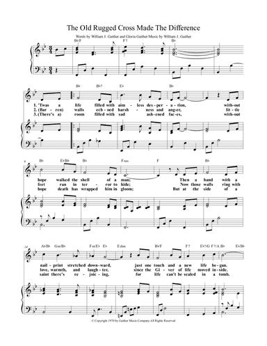 The Old Rugged Cross Made The Difference (arr. David Bruce Murray)