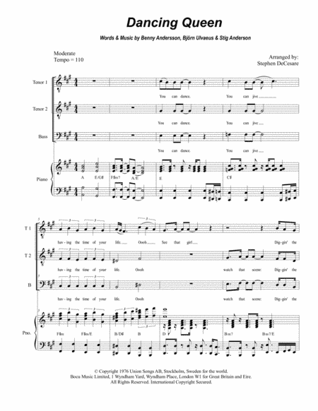 Dancing Queen (arr. Stephen DeCesare)