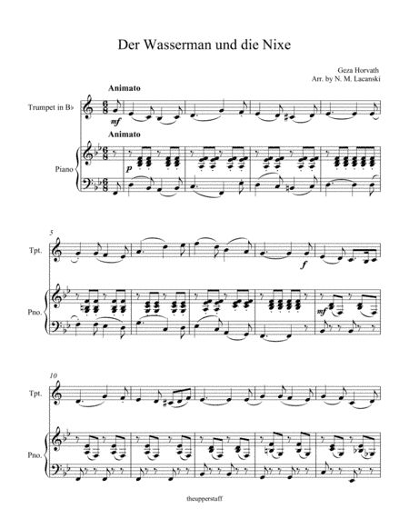 Der Wasserman und die Nixe (arr. Nick Lacanski)