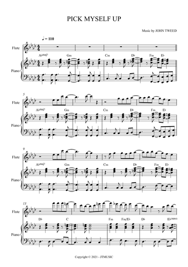 Pick Myself Up for Flute and Piano