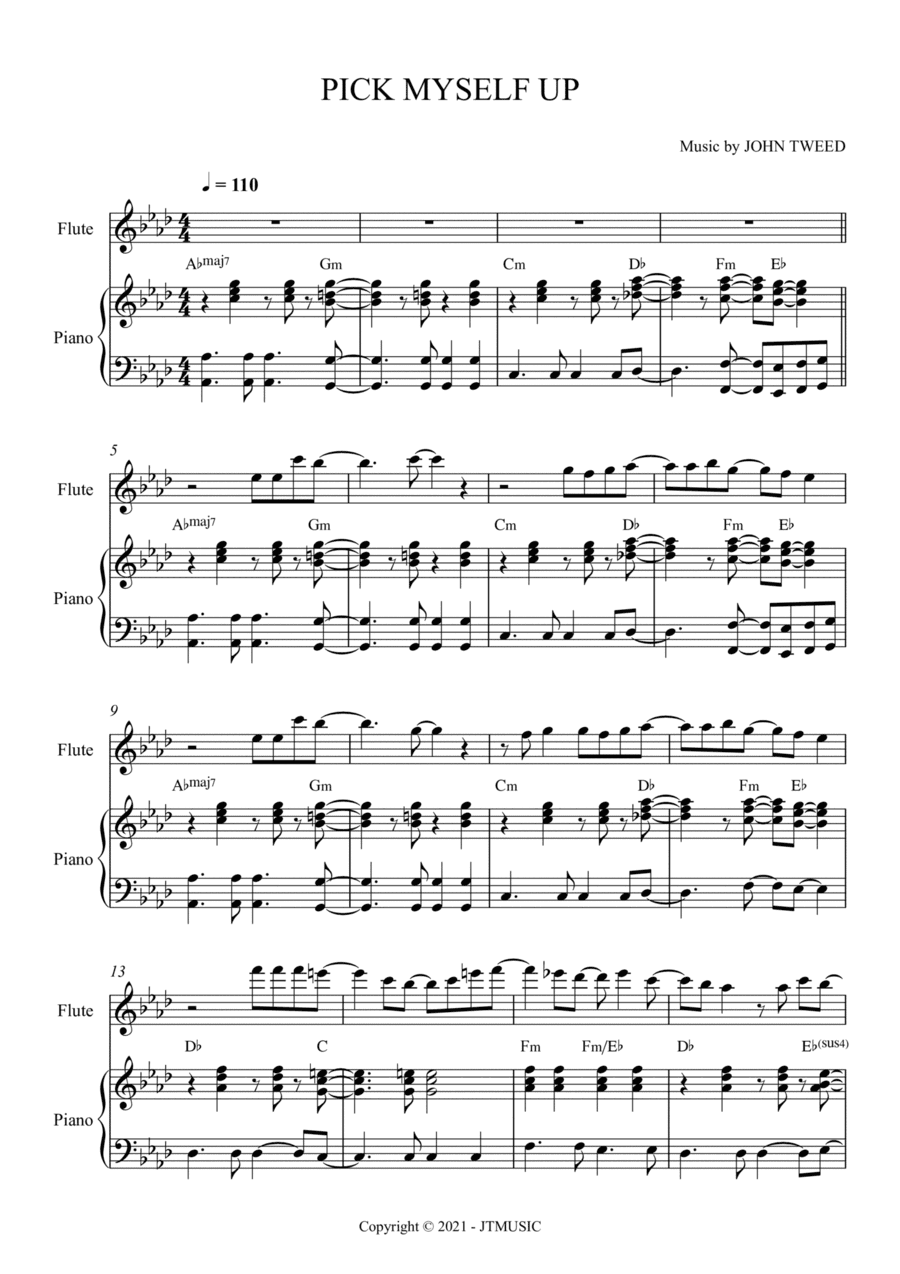 Pick Myself Up for Flute and Piano