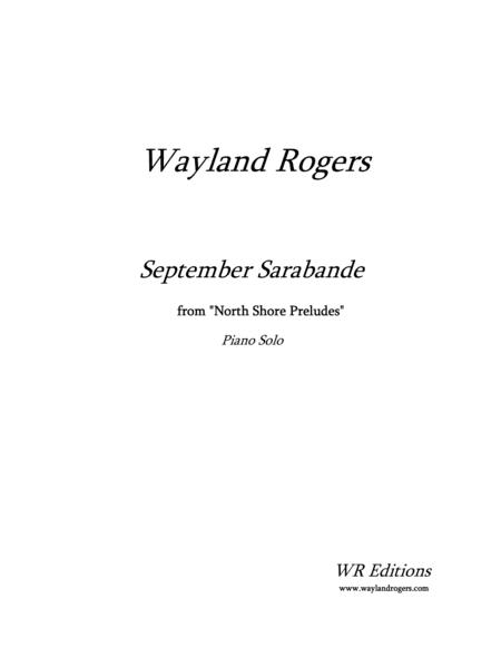 September Sarabande