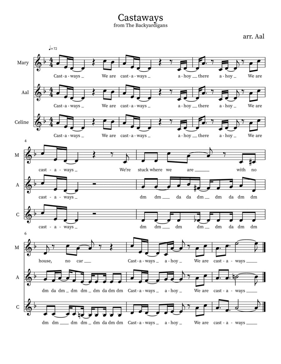 Castaways (arr. Aaliyah Bancod)