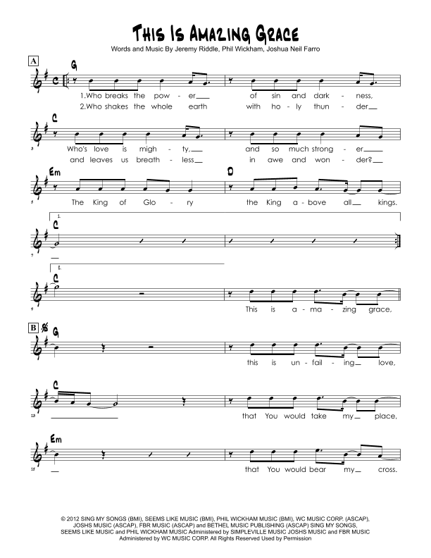 This Is Amazing Grace (arr. Brian Kim)