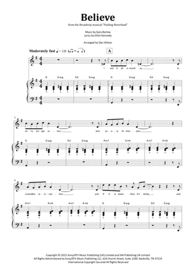 Believe (arr. Dan Wilson)