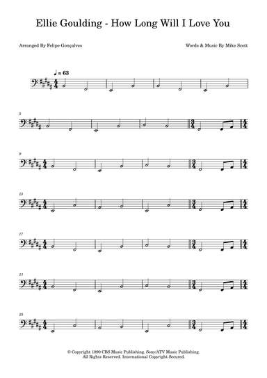 How Long Will I Love You (arr. Felipe Gonçalves)