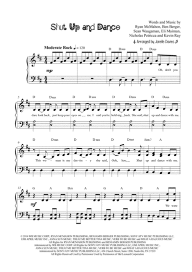 Shut Up And Dance (arr. Janelle Davies)