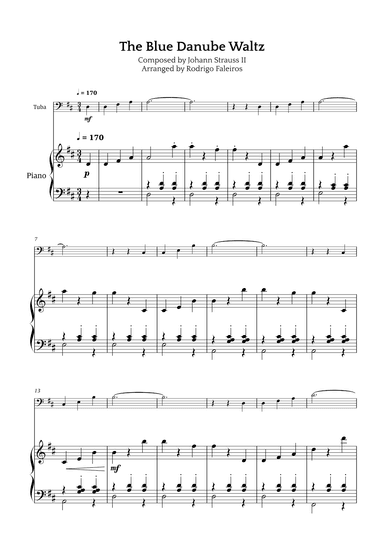 The Blue Danube Waltz (arr. Rodrigo Faleiros)