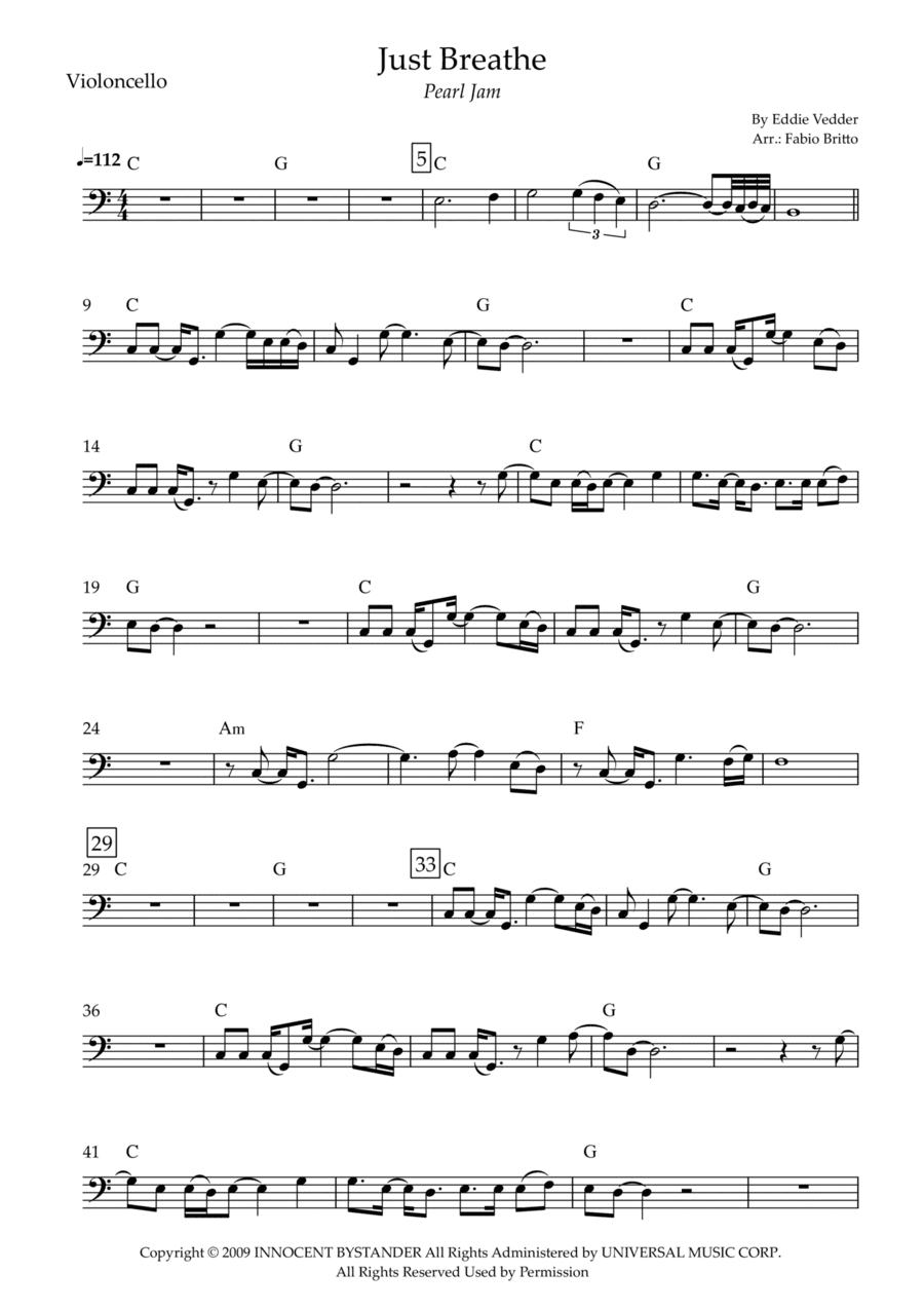 Just Breathe (arr. Fabio Britto)