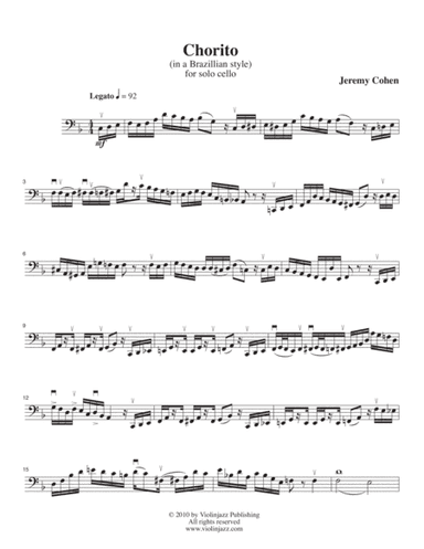 Chorito (solo cello)