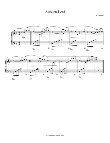 Auburn Leaf (piano solo)
