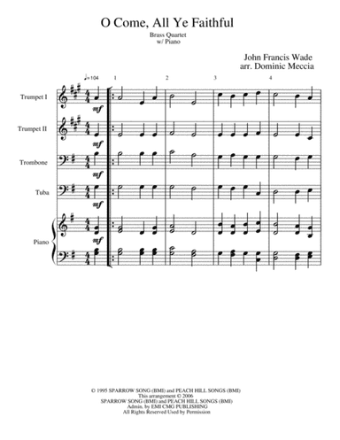O Come All Ye Faithful (arr. Dominic Meccia)