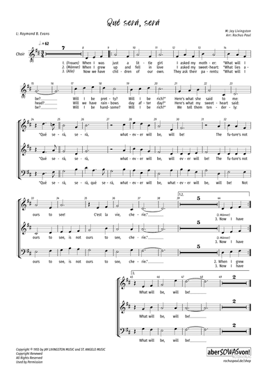 Que Sera, Sera (whatever Will Be, Will Be) (arr. Rochus Paul)