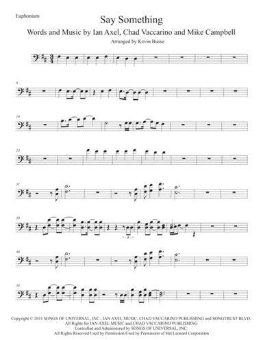 Say Something (arr. Kevin Busse)