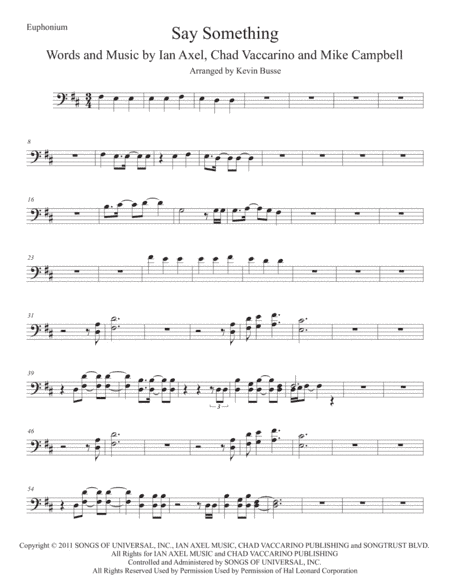 Say Something (arr. Kevin Busse)
