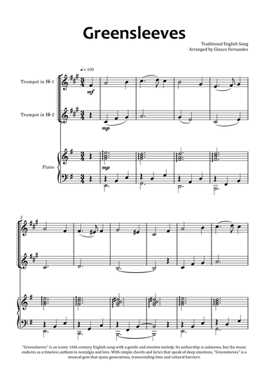 Greensleeves (arr. Glauco Fernandes)