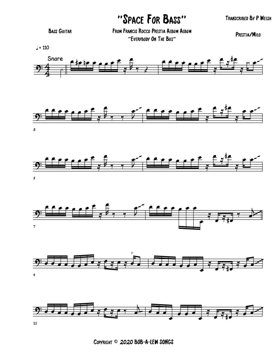 Space For Bass (arr. Accubass)