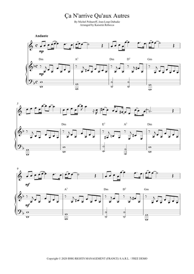 Ca N'arrive Qu'aux Autres (arr. Kaiserin Rebecca)
