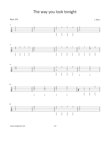 The way you look tonight (arr. Bettina Schipp)
