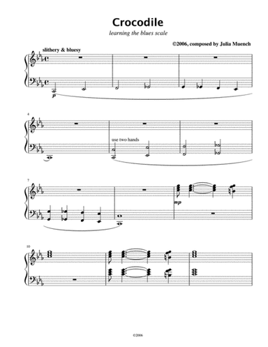 Learning the Blues Scale: Crocodile