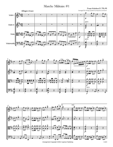 Marche Militaire #1 (arr. Stephen Levintow)