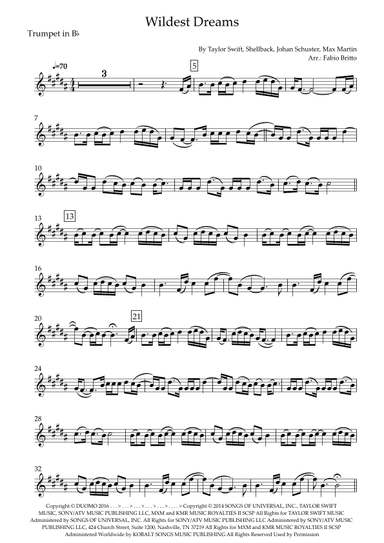 Wildest Dreams (arr. Fabio Britto)