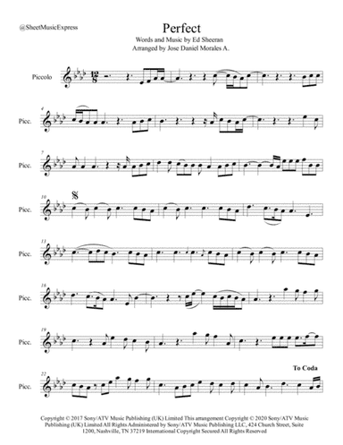 Perfect (arr. Jose Daniel Morales A.)