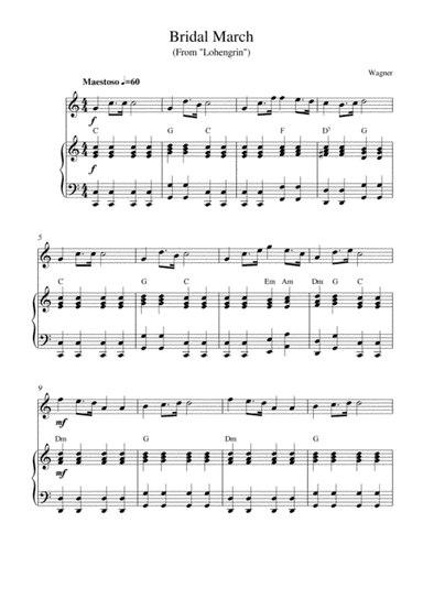 Bridal March (from "Lohengrin") (arr. Kaiserin Rebecca)