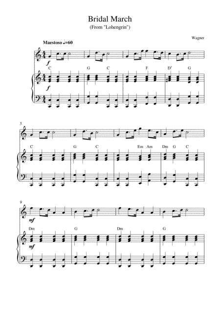 Bridal March (from "Lohengrin") (arr. Kaiserin Rebecca)